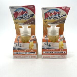 2 Windex Touch-Up Cleaner Multi Surface Disinfectant Glistening Citrus 10oz New